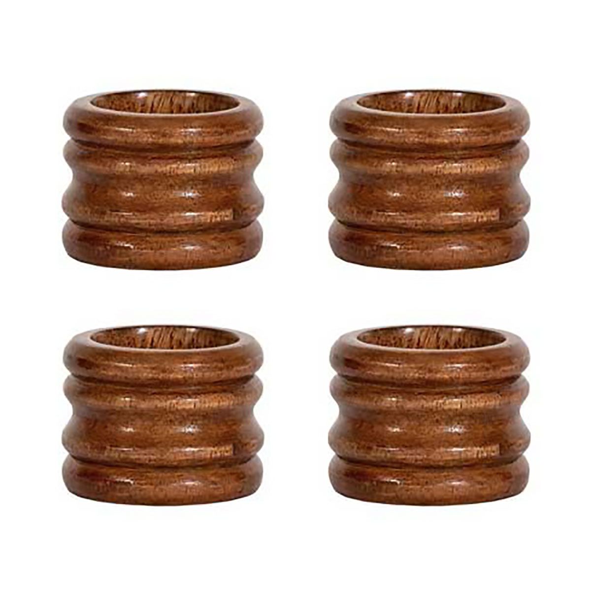 Juliska Bilbao Wood Napkin Ring Set of 4 BBW09/38_SET4, 810160123576