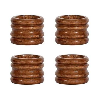 Juliska Bilbao Wood Napkin Ring Set of 4 BBW09/38_SET4, 810160123576