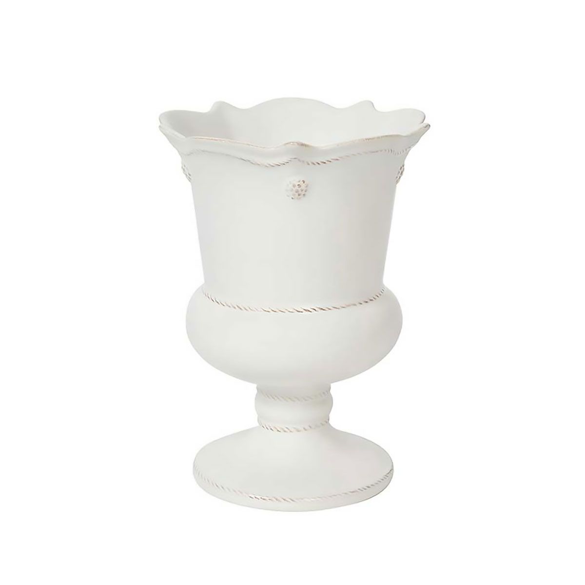 Juliska Berry &amp; Thread Petite Parterre Garden 8 Inch Vase Whitewash JA157/W, 810160122135