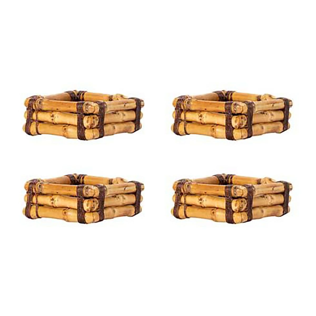 Juliska Bamboo Napkin Ring Set of 4 Natural LR40/34_SET4, 810160123446