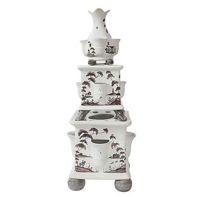 Juliska Country Estate Tulipiere Tower Set of 3 Piece Flint Grey CE86SETX/94, 810160121893