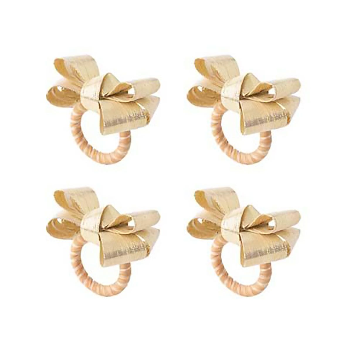Juliska Tuxedo Napkin Ring Set of 4 Gold LR48/14_SET4, 810160123460