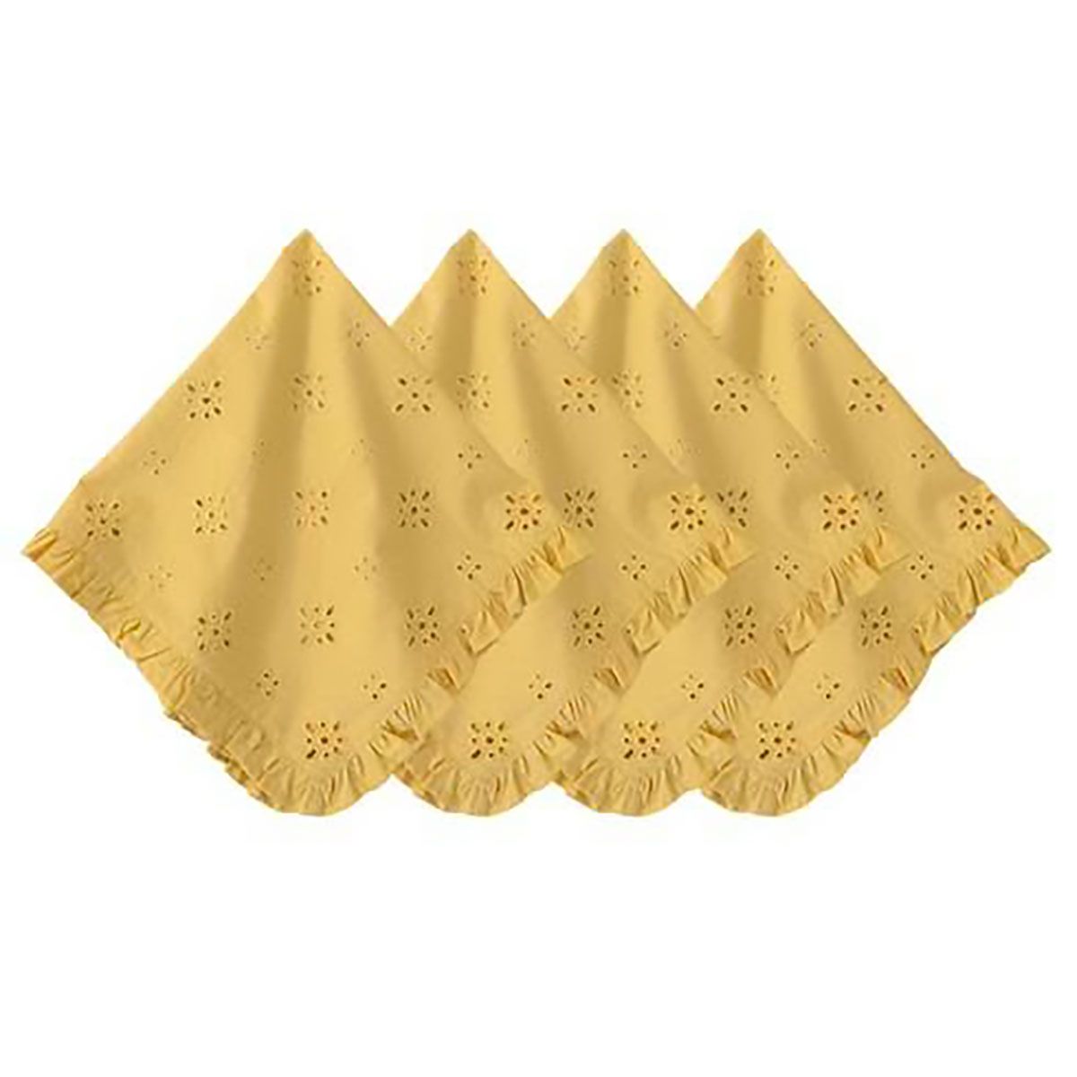 Juliska Eyelet Napkin Set of 4 Sunflower LB91/63_SET4, 810160123217