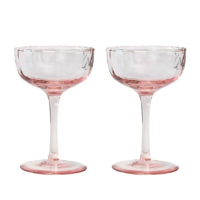Juliska Puro Cocktail Coupe Set of 2 Blush PG119SET/51, 810144258911