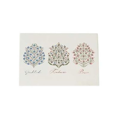 Juliska Villa Seville Note Card Assorted Set of 6 Chambray PPG18/47, 810160121206