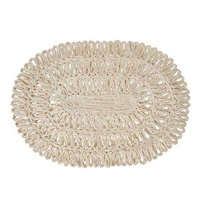 Juliska Straw Loop Oval Placemat Whitewash LM64/10, 810160121718