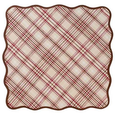 Juliska Harvest Tartan 52 Inch Square Tablecloth TC08/66, 810144257617