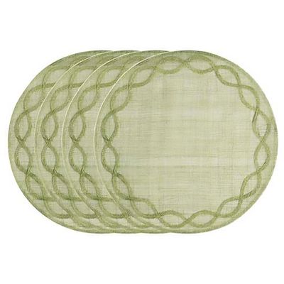 Juliska Tuileries Garden Placemat Set of 4 Pistachio LM34/21_SET4, 810160123651