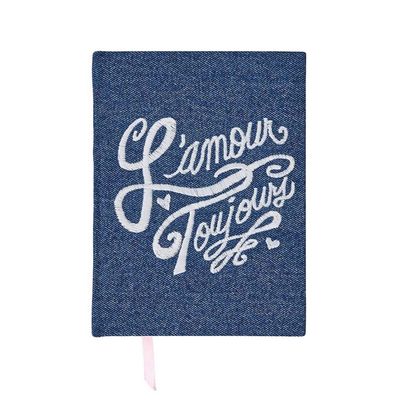 Juliska L&#39;Amour Toujours 6 Inch x 8 Inch Journal Denim PPG11/46, 810160121015