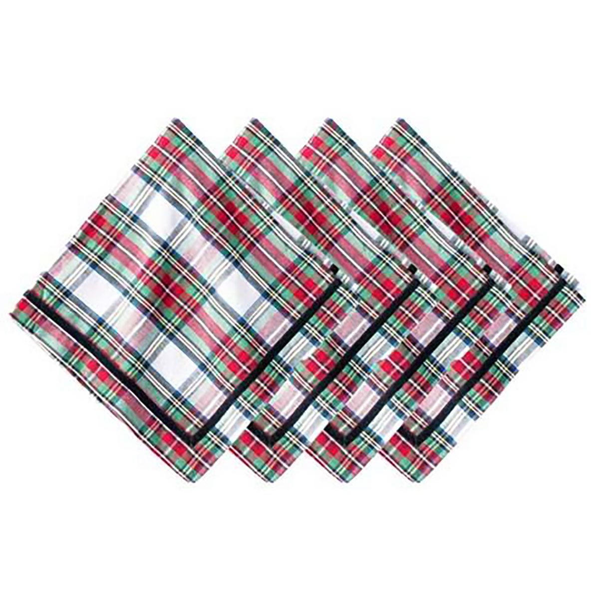 Juliska Stewart Tartan Napkin Set of 4 Multi Color LB86/88_SET4, 810160123156