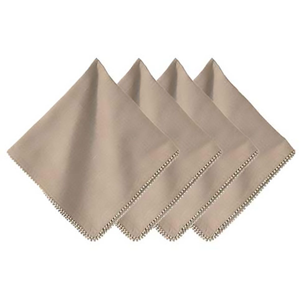 Juliska Berry Trim Napkin Set of 4 Flax LB92/66_SET4, 810160123286