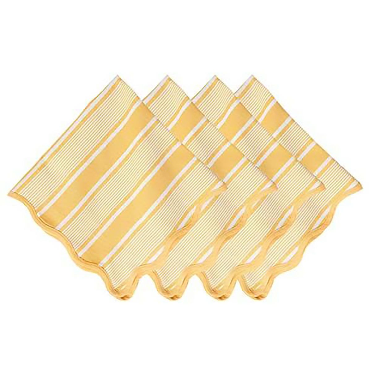 Juliska Cabana Stripe Napkin Set of 4 Sunshine LB108S4/62, 810160121107