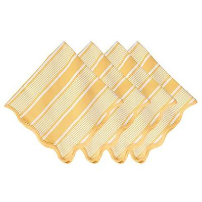 Juliska Cabana Stripe Napkin Set of 4 Sunshine LB108S4/62, 810160121107