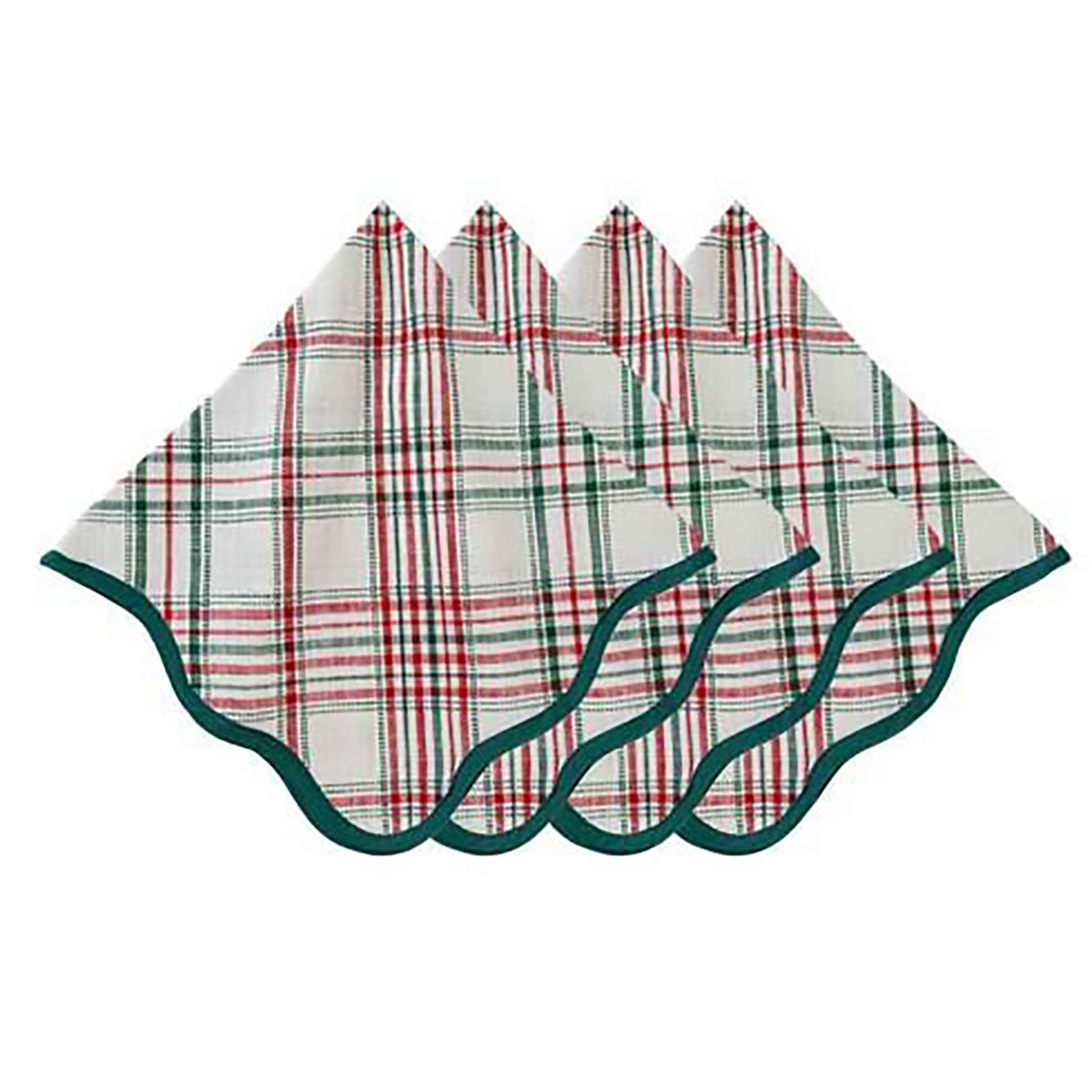 Juliska Merry Tartan Napkin Set of 4 LB106/88_SET4, 810160123002