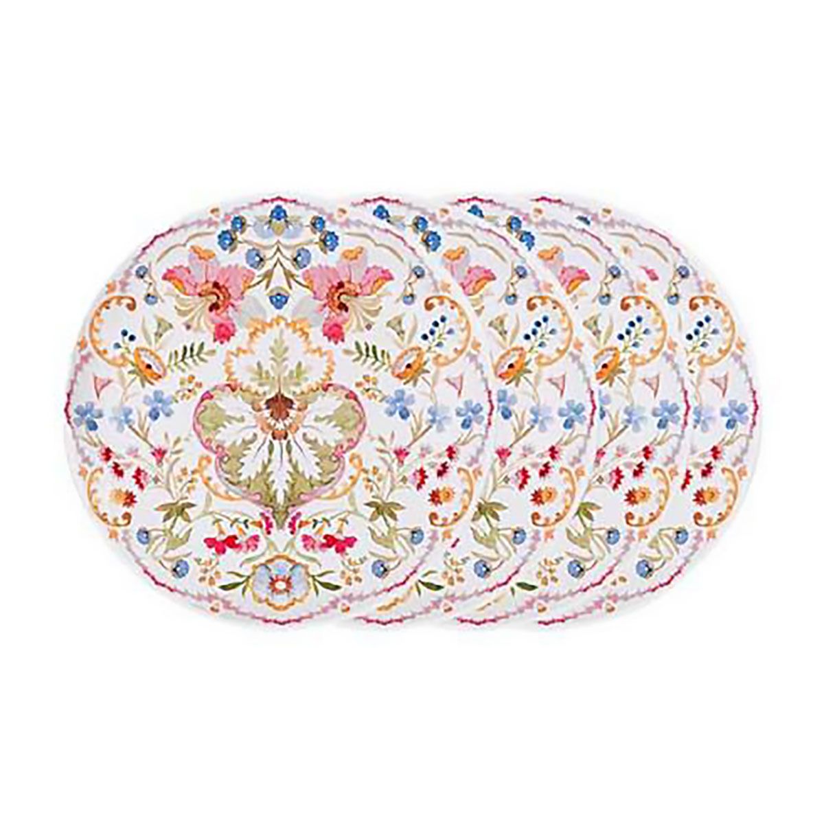 Juliska Sofia Melamine Dessert Salad Plate Set of 4 Multi Color SMM02/88_SET4, 810160122784