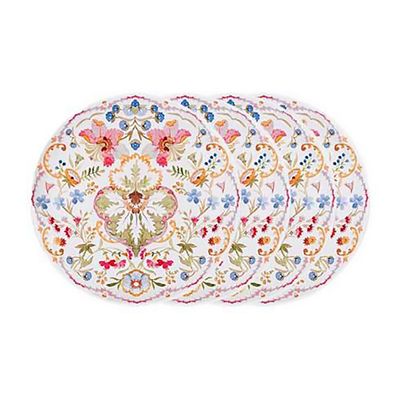 Juliska Sofia Melamine Dessert Salad Plate Set of 4 Multi Color SMM02/88_SET4, 810160122784