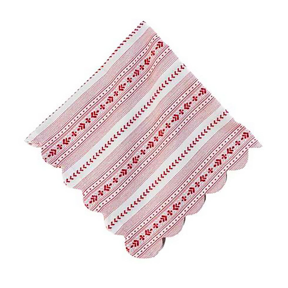 Juliska Villa Stripe Napkin Ruby LB107/73, 810144257327