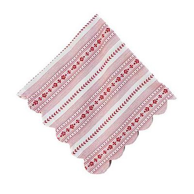 Juliska Villa Stripe Napkin Ruby LB107/73, 810144257327