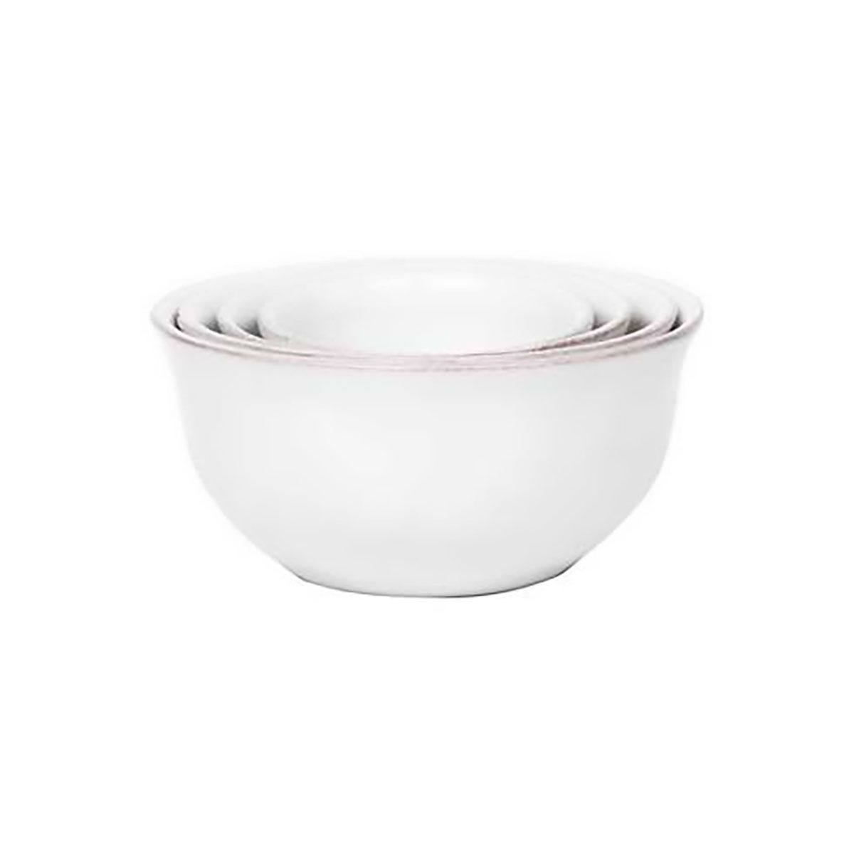 Juliska Puro Nesting Prep Bowl Set of 4 Piece Whitewash KS93SET/10, 810144256900