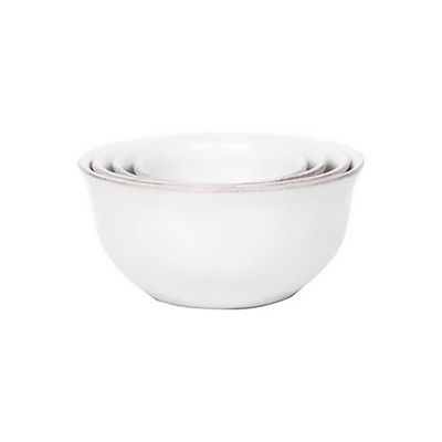 Juliska Puro Nesting Prep Bowl Set of 4 Piece Whitewash KS93SET/10, 810144256900