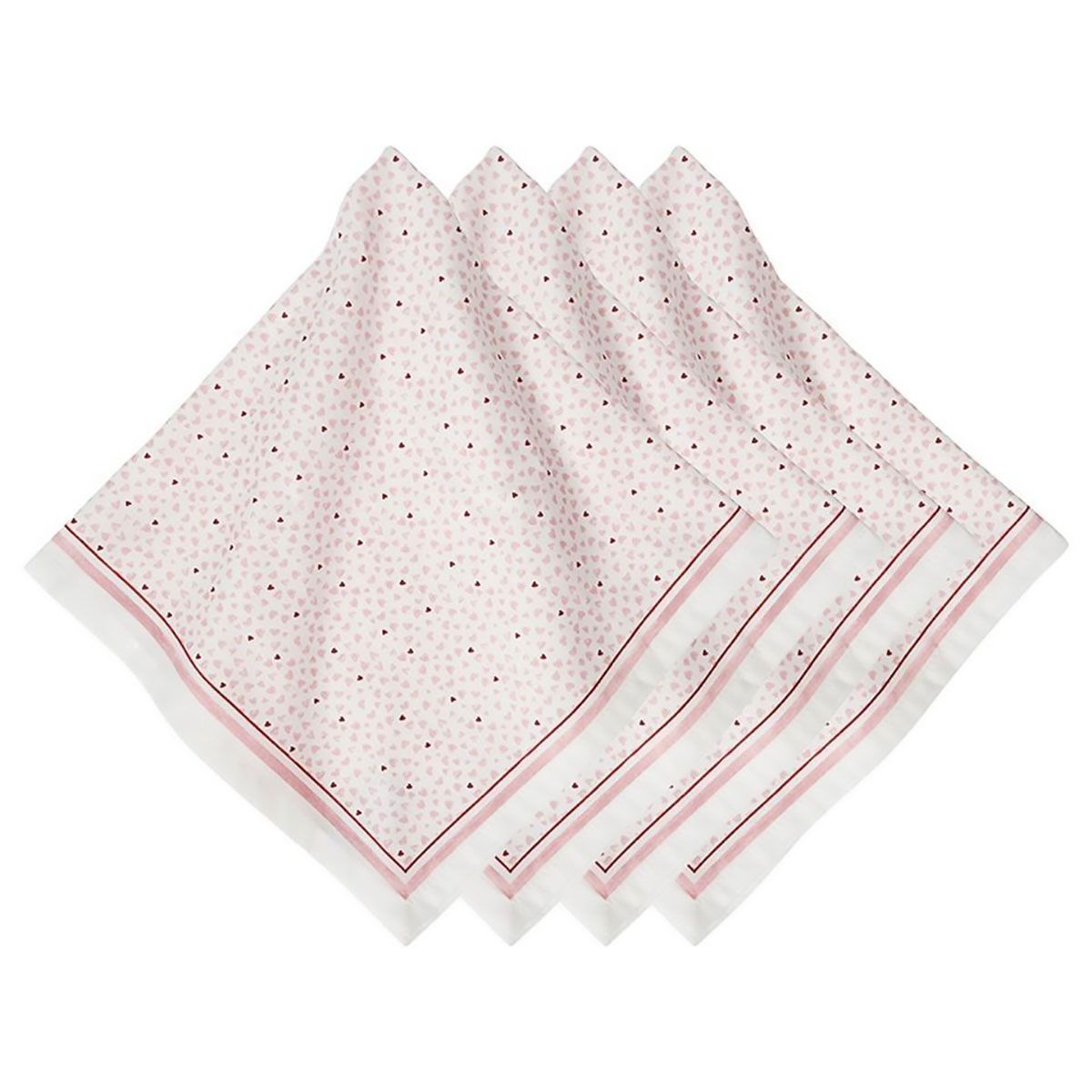 Juliska Love You More Napkin Set of 4 Pink LB109S4/51, 810160121473