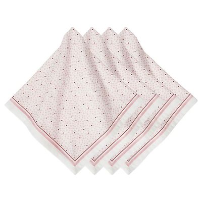 Juliska Love You More Napkin Set of 4 Pink LB109S4/51, 810160121473