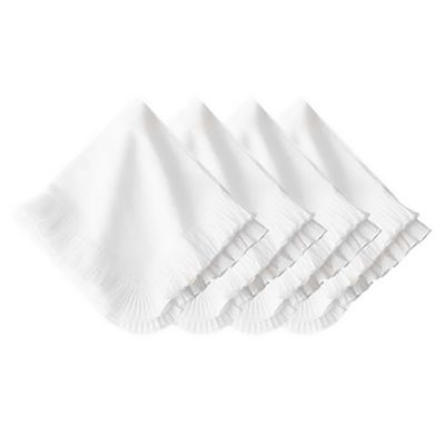 Juliska Mademoiselle Napkin Set of 4 White LB56/130_SET4, 810160123095