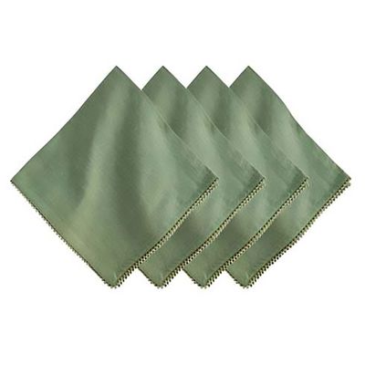 Juliska Berry Trim Napkin Set of 4 Watercress LB92/21_SET4, 810160123231