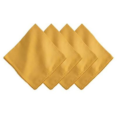 Juliska Berry Trim Napkin Set of 4 Saffron LB92/63_SET4, 810160123279