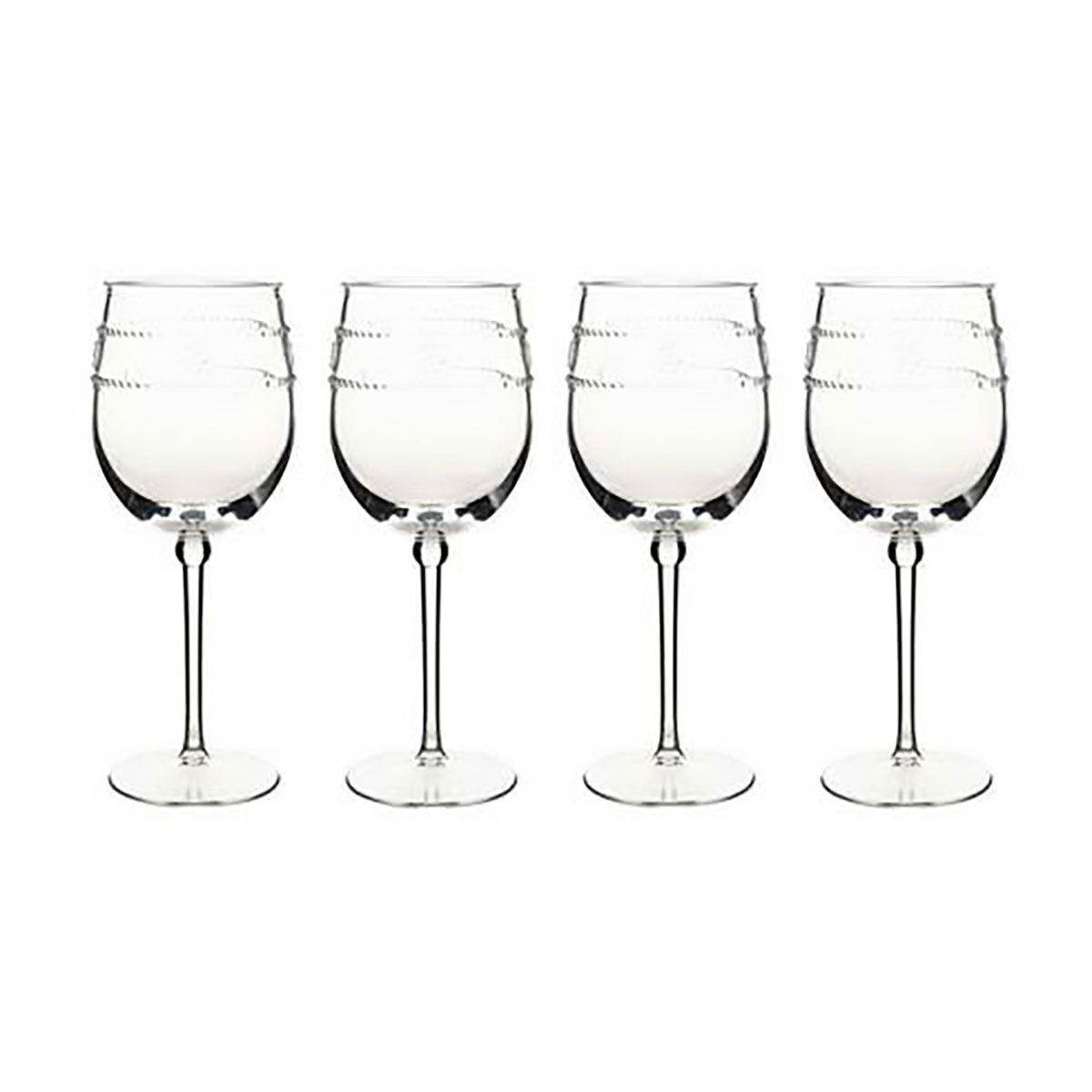 Juliska Isabella Acrylic Wine Glass Set of 4 MA305/01_SET4, 810160122883