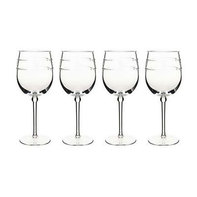 Juliska Isabella Acrylic Wine Glass Set of 4 MA305/01_SET4, 810160122883