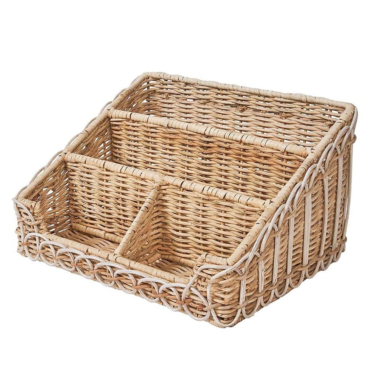 Juliska Provence Rattan Stationary Holder Whitewash RT52/10, 810160120995