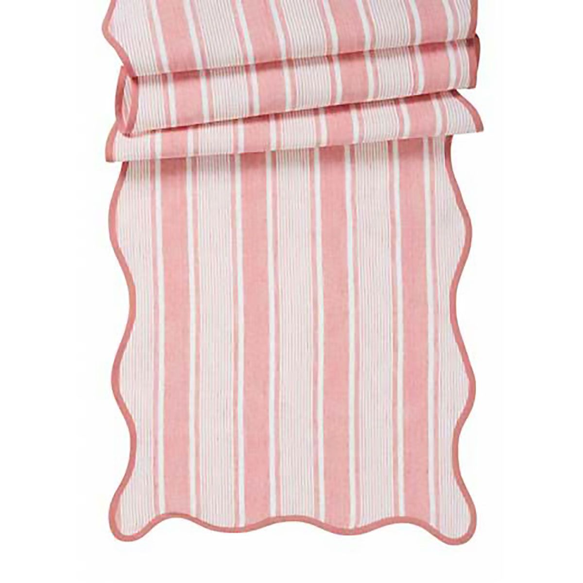 Juliska Cabana Stripe 18 Inch x 90 Inch Table Runner Coral TR07/52, 810160121626