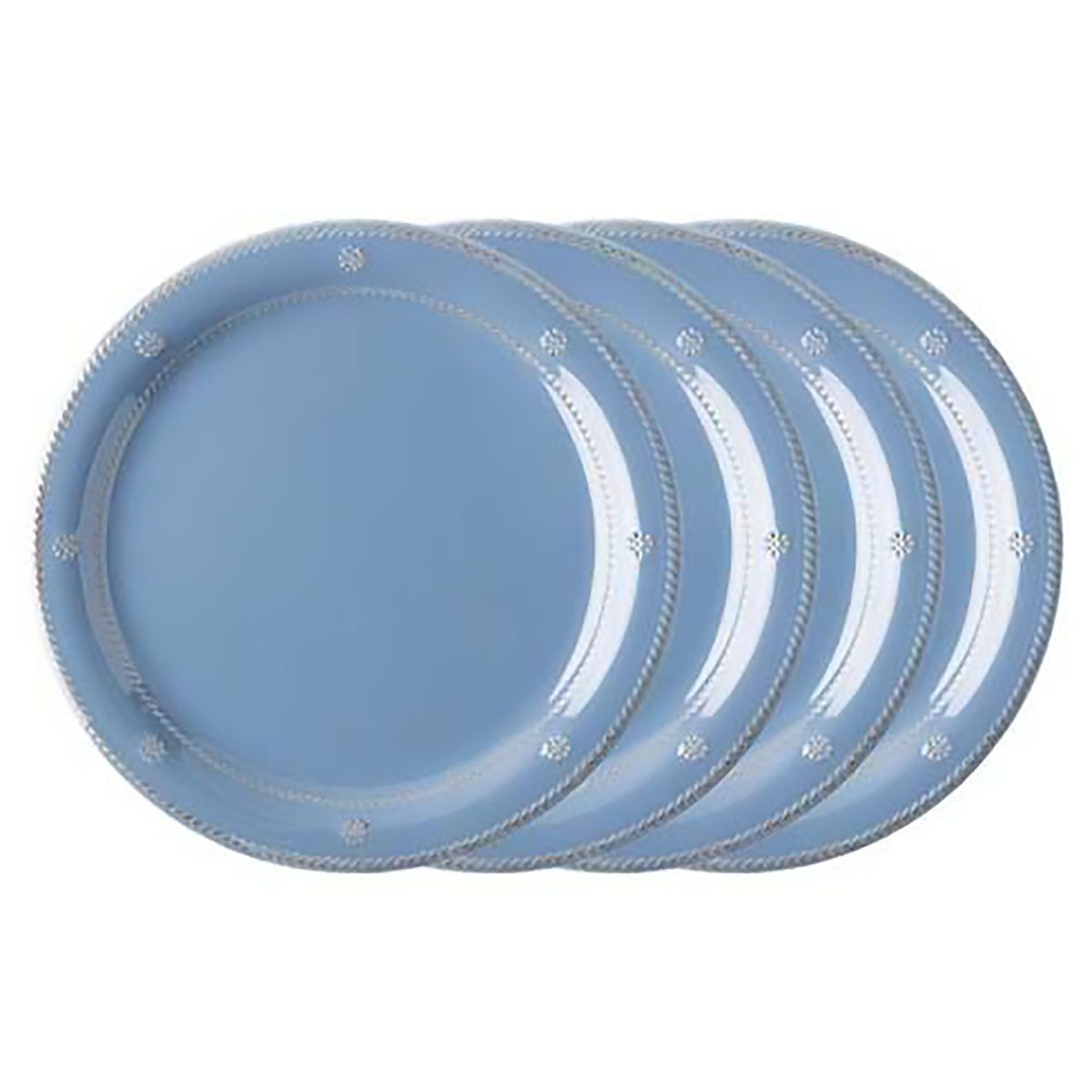 Juliska Berry &amp; Thread Melamine Dinner Plate Set of 4 Chambray MA01/47_SET4, 810160122807