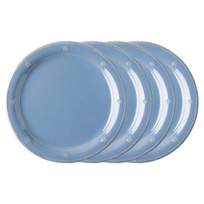 Juliska Berry &amp; Thread Melamine Dinner Plate Set of 4 Chambray MA01/47_SET4, 810160122807