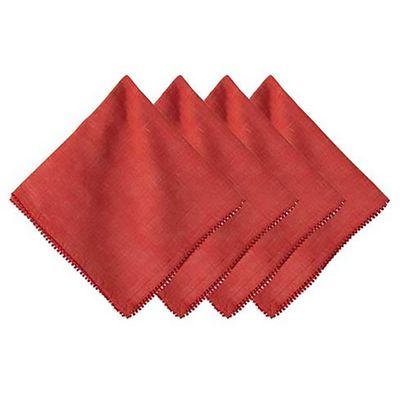 Juliska Berry Trim Napkin Set of 4 Red LB92/74_SET4, 810160123293