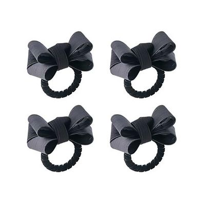 Juliska Tuxedo Napkin Ring Set of 4 Black LR48/03_SET4, 810160123453