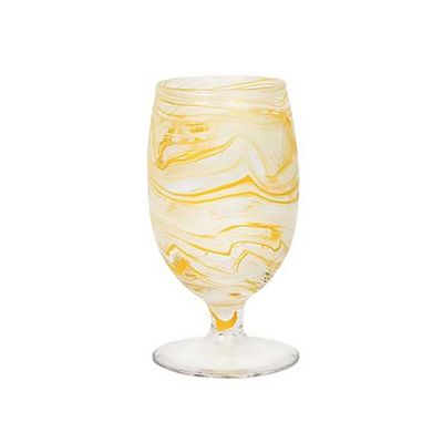 Juliska Puro Marbled Goblet Yellow PGM116/62, 810160121664
