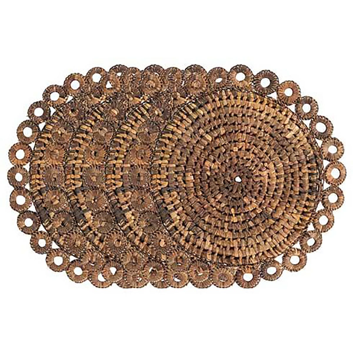 Juliska Rustic Ring Placemat Set of 4 Natural LM57/38_SET4, 810160123620