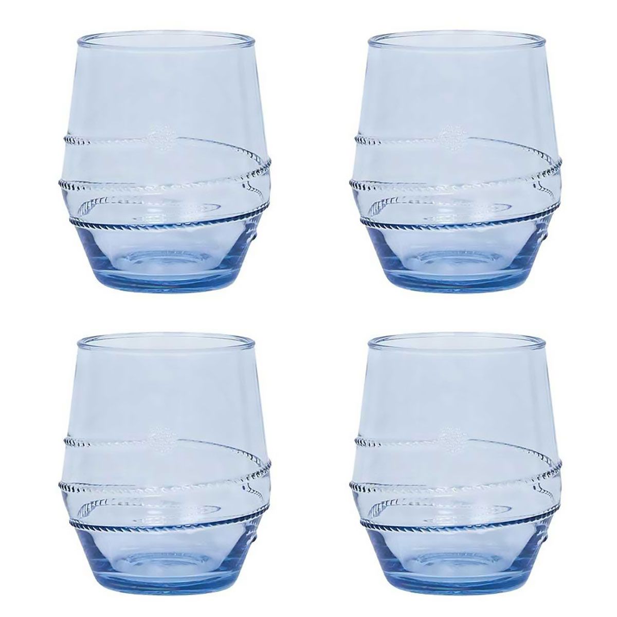 Juliska Amalia Acrylic Small Tumbler Set of 4 Ocean AA302/46_SET4, 810160121831