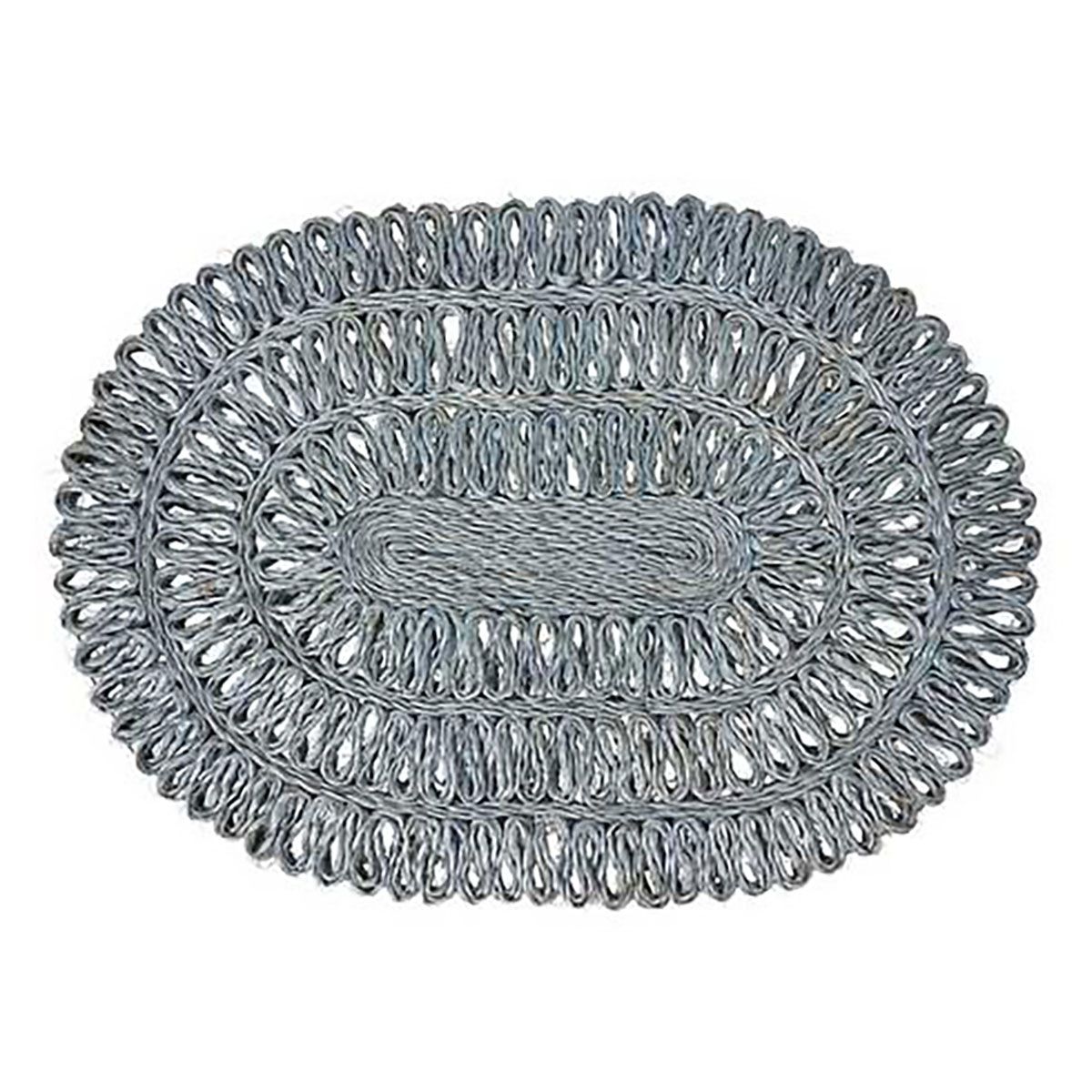 Juliska Straw Loop Oval Placemat Chambray LM64/47, 810160121701