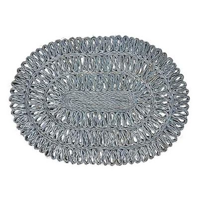 Juliska Straw Loop Oval Placemat Chambray LM64/47, 810160121701
