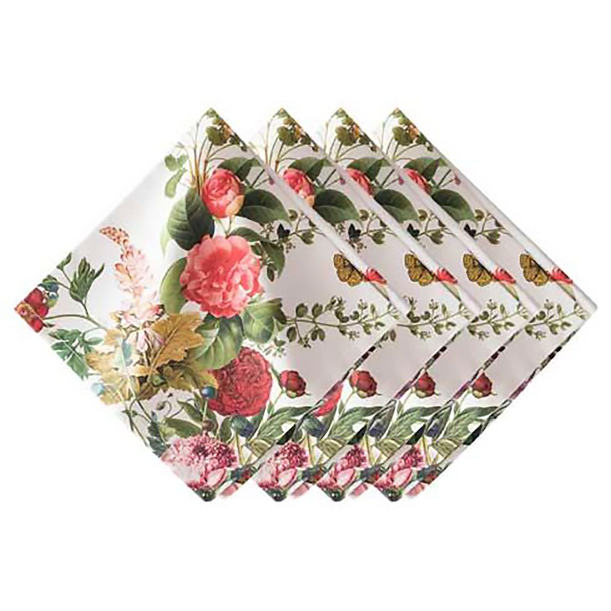 Juliska Field of Flowers Napkin Set of 4 White LB48/10_SET4, 810160123026