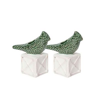 Juliska Berry &amp; Thread Bird Topiary Candlestick Set of 2 Multi Color JA159S2/W, 810160122159