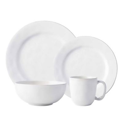 Juliska Puro Whitewash 4 Piece Place Setting with Mug KS40X/10, 810160120971