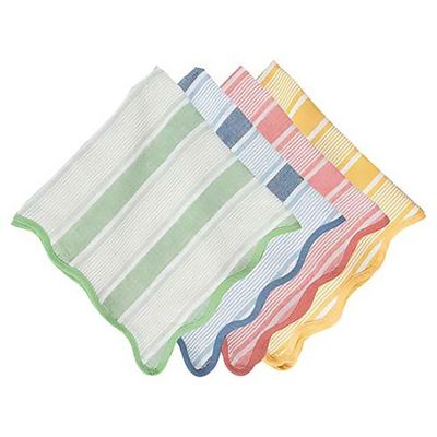 Juliska Cabana Stripe Napkin Assorted Set of 4 Multi Color LB108S4/88, 810160121688