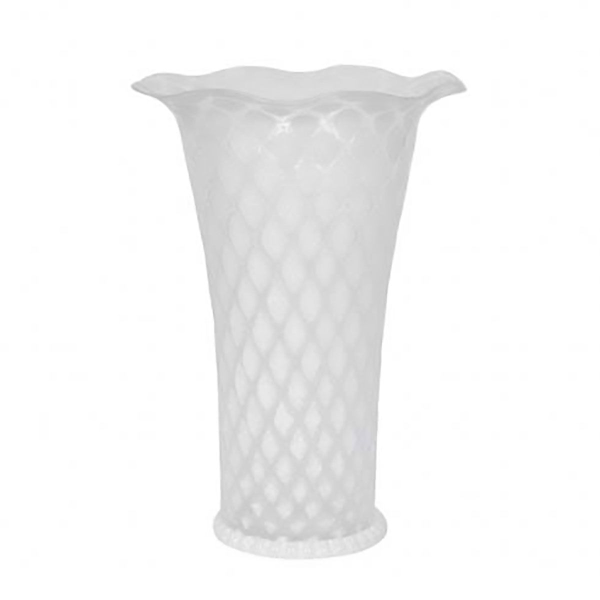 Juliska Trellis 9 Inch Flared Vase White B801/10, 810160122173