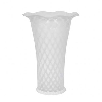 Juliska Trellis 9 Inch Flared Vase White B801/10, 810160122173