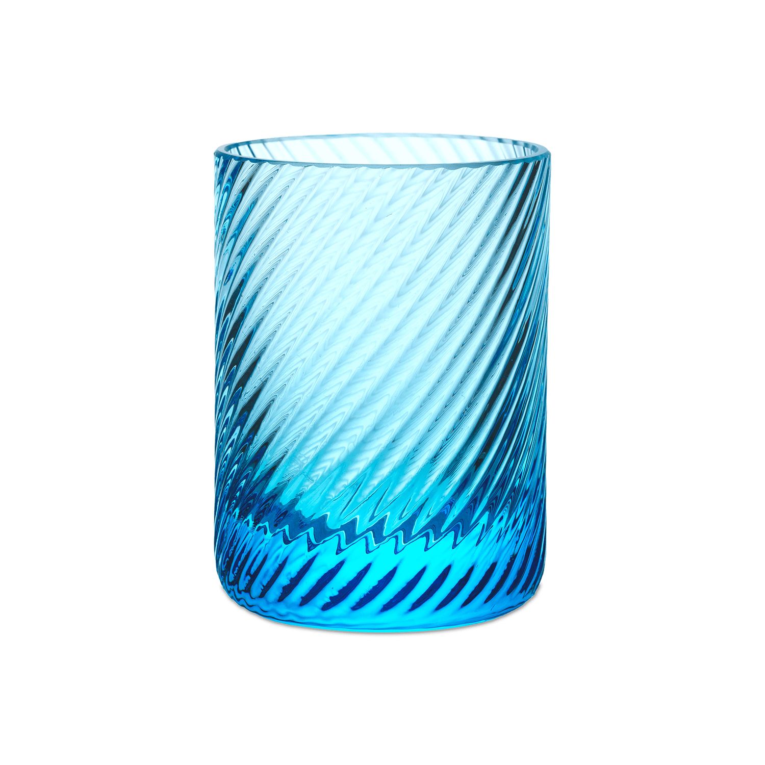 Match Pewter Venezia Bembo Shot/Votive Aqua Sky Twist B1198AS.2