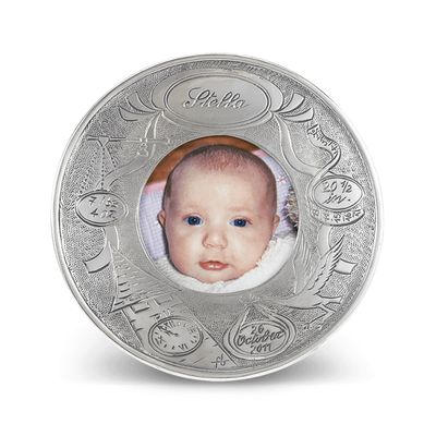 Match Pewter Baby Picture Frame Engraved 948.5
